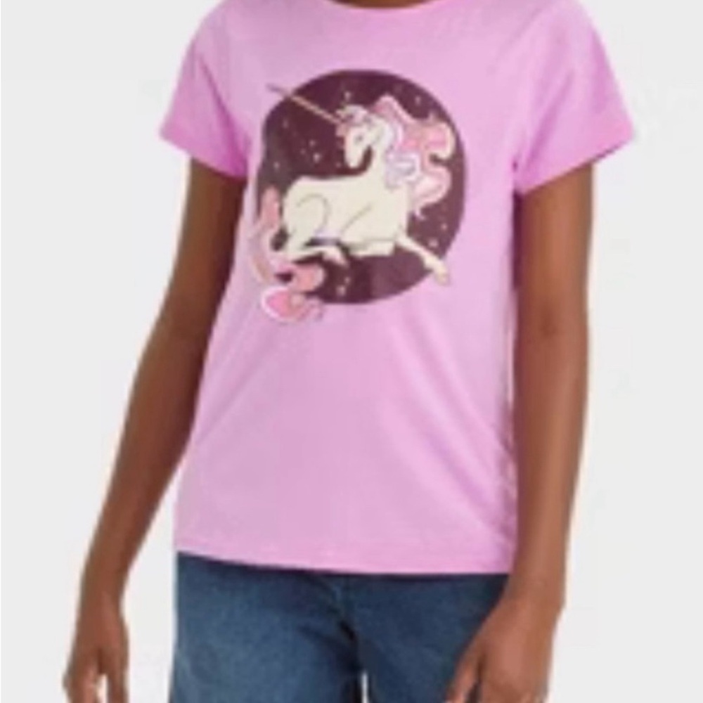 Unicorn Academy Gold Backpack Unicorn Tee Bundle Girls Size 10/12 NWT - Picture 5 of 7